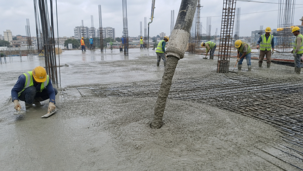 Photorealistic construction site fresh wet concre 1788530381377