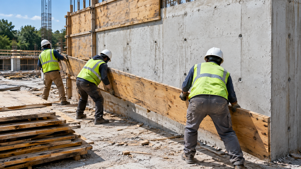Documentary style photograph of construction worke 1789471535007